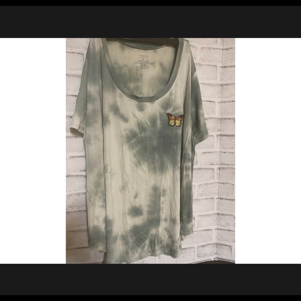 Tie dye butterfly shirt